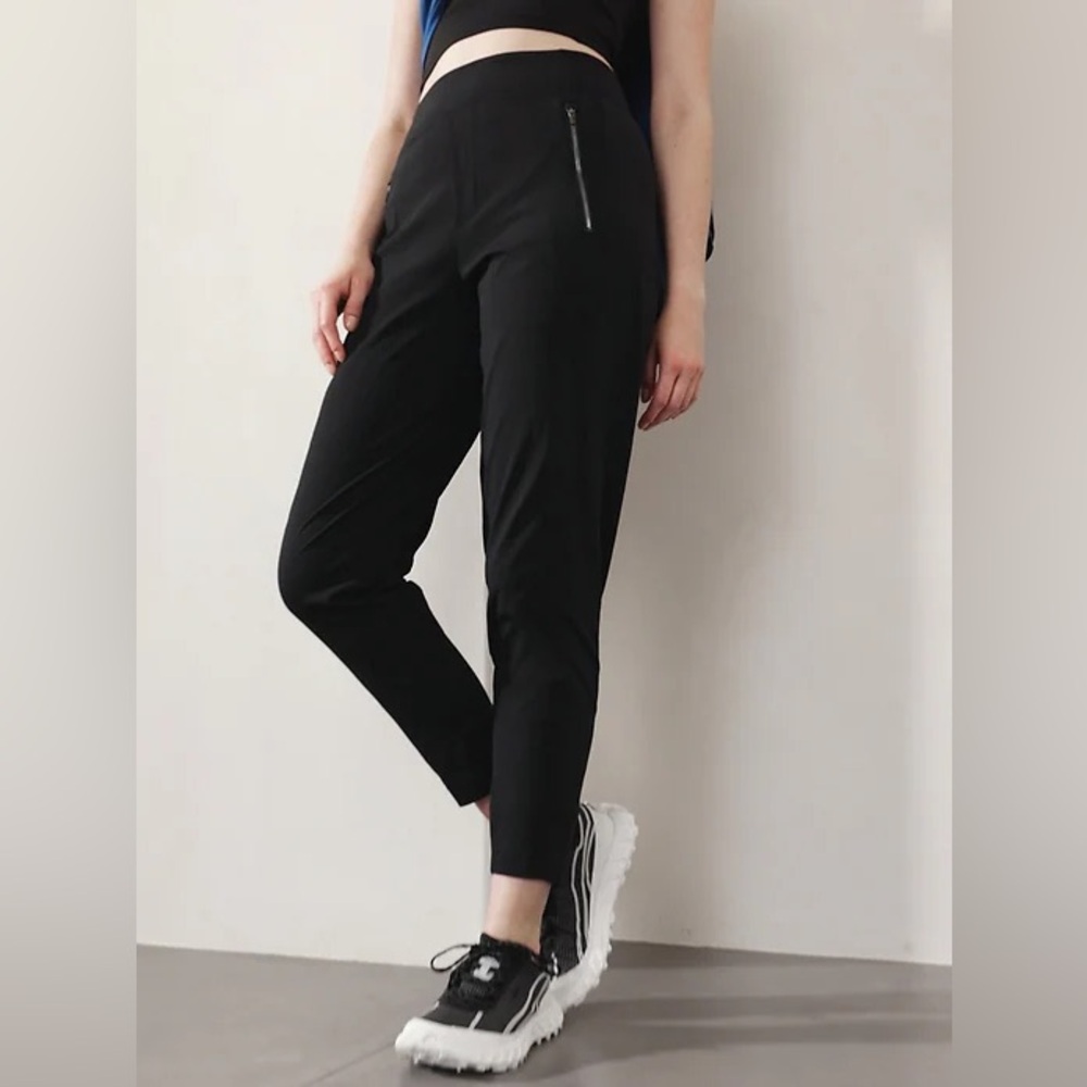 Athleta Headlands Hybrid Tight Pant Solid Black Size 2